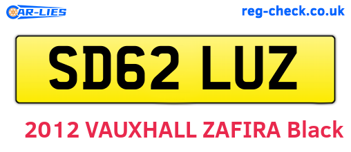 SD62LUZ are the vehicle registration plates.