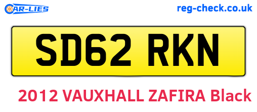 SD62RKN are the vehicle registration plates.