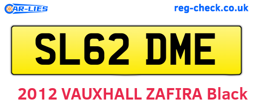SL62DME are the vehicle registration plates.