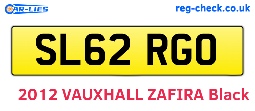 SL62RGO are the vehicle registration plates.