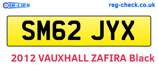 SM62JYX are the vehicle registration plates.