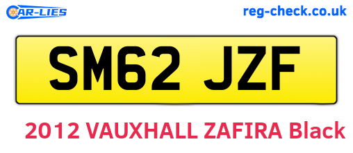 SM62JZF are the vehicle registration plates.