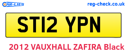 ST12YPN are the vehicle registration plates.