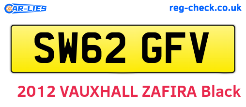SW62GFV are the vehicle registration plates.