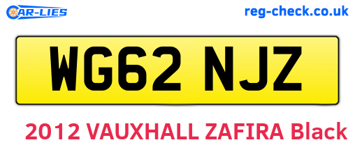 WG62NJZ are the vehicle registration plates.