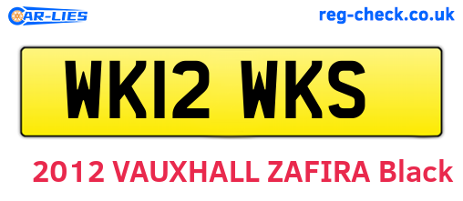WK12WKS are the vehicle registration plates.
