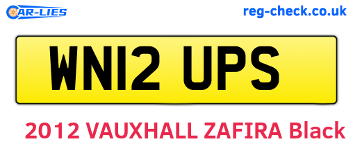 WN12UPS are the vehicle registration plates.