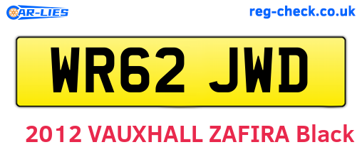 WR62JWD are the vehicle registration plates.