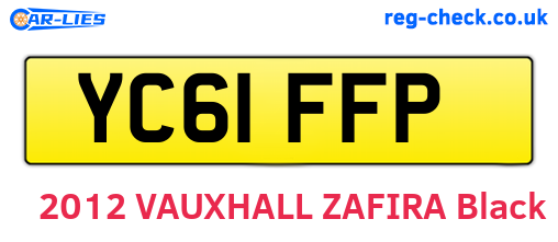 YC61FFP are the vehicle registration plates.