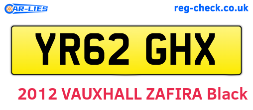 YR62GHX are the vehicle registration plates.
