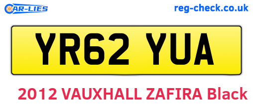YR62YUA are the vehicle registration plates.