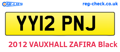 YY12PNJ are the vehicle registration plates.