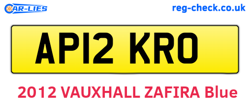 AP12KRO are the vehicle registration plates.