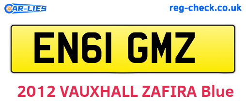 EN61GMZ are the vehicle registration plates.