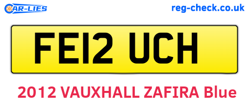 FE12UCH are the vehicle registration plates.