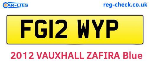 FG12WYP are the vehicle registration plates.