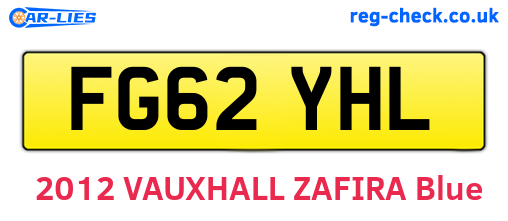 FG62YHL are the vehicle registration plates.