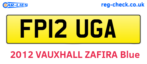 FP12UGA are the vehicle registration plates.