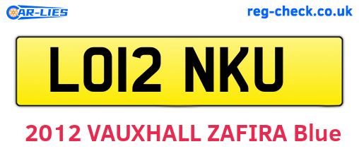 LO12NKU are the vehicle registration plates.