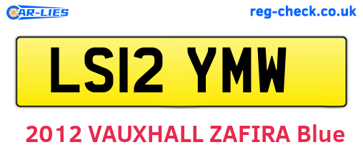 LS12YMW are the vehicle registration plates.