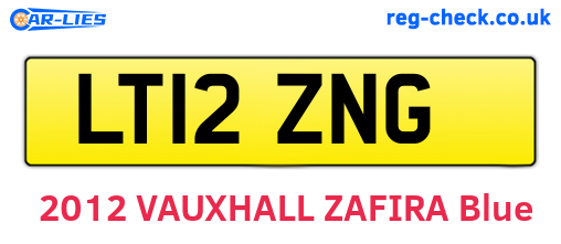 LT12ZNG are the vehicle registration plates.