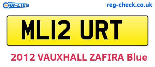 ML12URT are the vehicle registration plates.