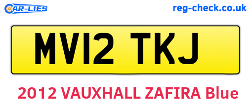 MV12TKJ are the vehicle registration plates.