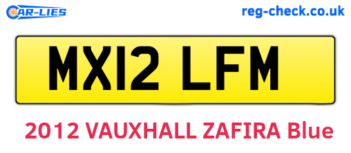 MX12LFM are the vehicle registration plates.