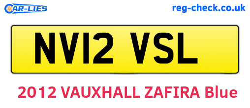 NV12VSL are the vehicle registration plates.
