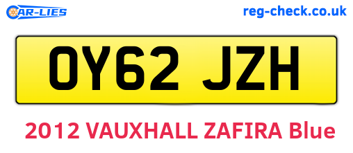 OY62JZH are the vehicle registration plates.
