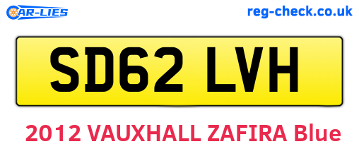 SD62LVH are the vehicle registration plates.