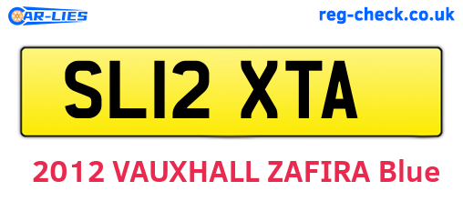 SL12XTA are the vehicle registration plates.