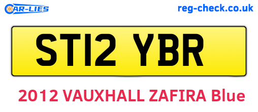 ST12YBR are the vehicle registration plates.