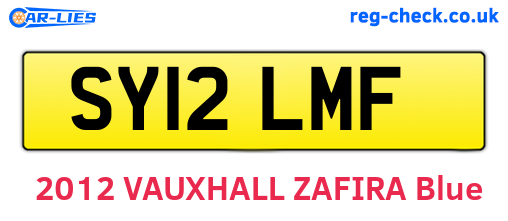SY12LMF are the vehicle registration plates.