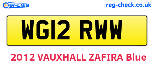 WG12RWW are the vehicle registration plates.