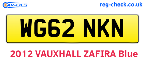 WG62NKN are the vehicle registration plates.