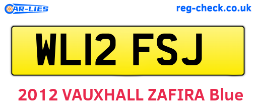 WL12FSJ are the vehicle registration plates.