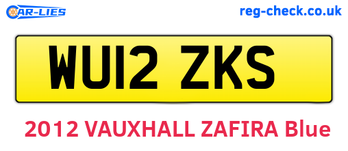 WU12ZKS are the vehicle registration plates.