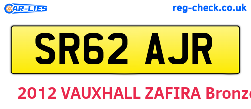 SR62AJR are the vehicle registration plates.