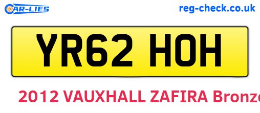 YR62HOH are the vehicle registration plates.