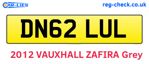 DN62LUL are the vehicle registration plates.
