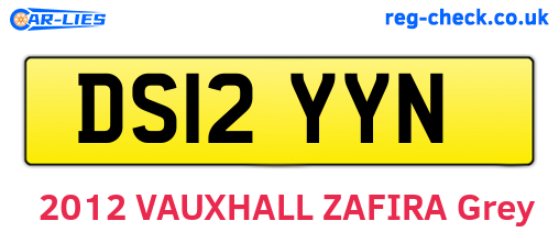 DS12YYN are the vehicle registration plates.