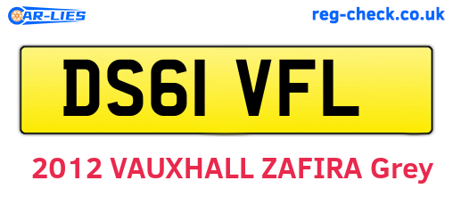 DS61VFL are the vehicle registration plates.