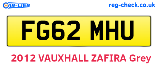 FG62MHU are the vehicle registration plates.