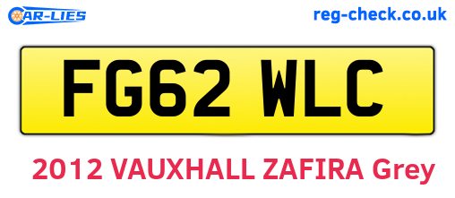 FG62WLC are the vehicle registration plates.