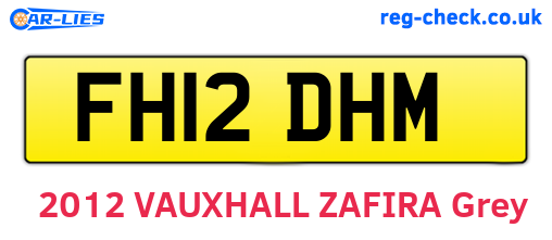 FH12DHM are the vehicle registration plates.