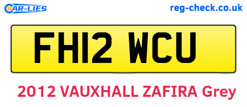 FH12WCU are the vehicle registration plates.