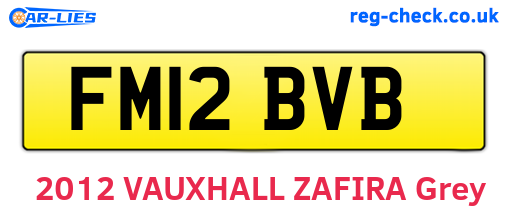 FM12BVB are the vehicle registration plates.
