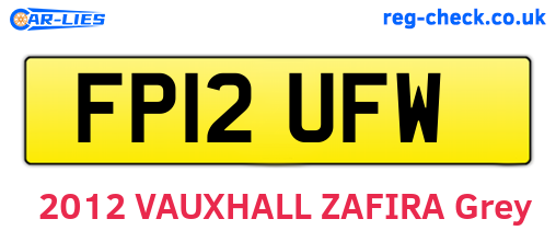 FP12UFW are the vehicle registration plates.