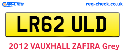 LR62ULD are the vehicle registration plates.